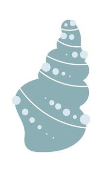 Abstract Spiral Seashell vector