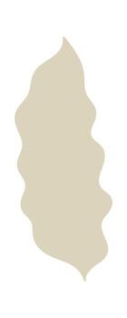 Abstract Wavy Leaf Shape vector