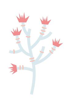 Abstract Tree with Crown Shapes vector