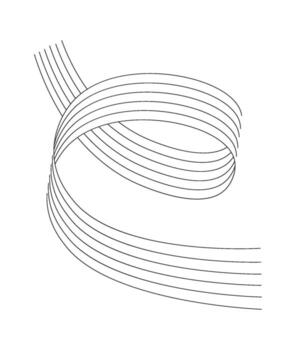 Curved Line Abstract Pattern vector