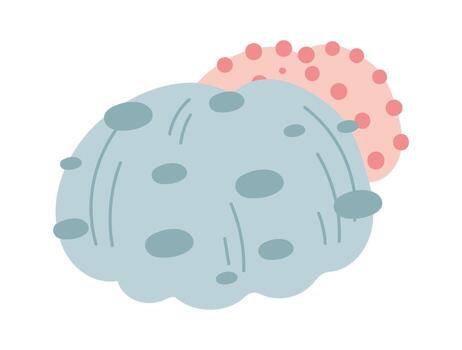 Abstract Bumpy Shapes Illustration vector