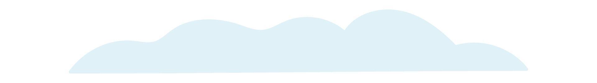 Soft Fluffy Cloud Shape vector