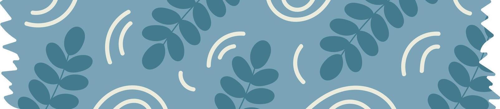 frondoso modelo con curvo líneas vector