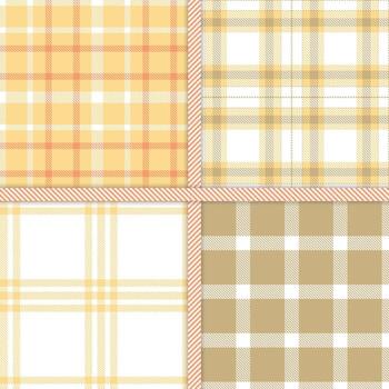 blanco, arena, tupé y melocotón sin costura modelo conjunto de 4 4 vector