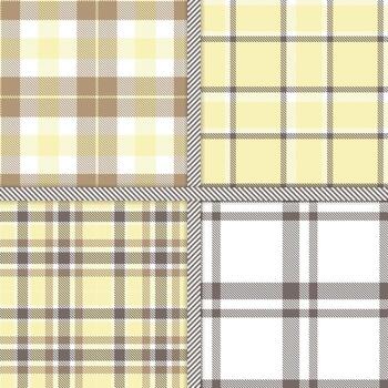 blanco, huevo caparazón, medio gris y pálido marrón sin costura modelo conjunto de 4 4 vector