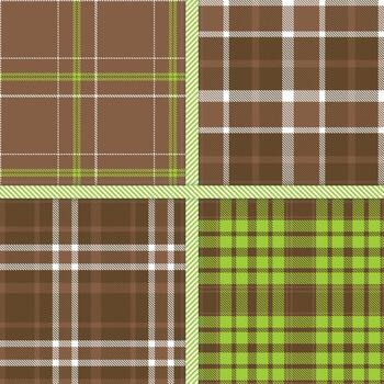 cacao, blanco, Lima y amable sin costura modelo conjunto de 4 4 vector