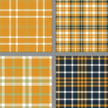 Mango, Dark, White and Lichen seamless pattern set of 4 vector