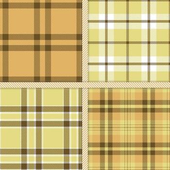 Mud Brown, Sandy, Desert and White seamless pattern set of 4 vector