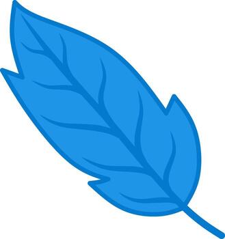 azul arce hoja vector