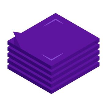 An editable isometric design icon of layers vector