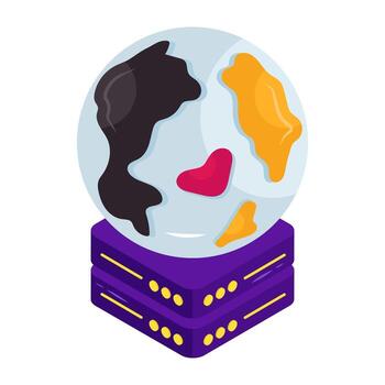 An isometric isometric icon design of global server vector