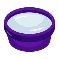 Perfecto diseño icono de agua tina vector