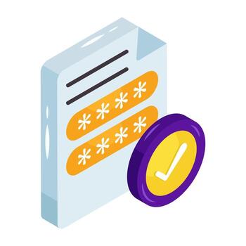 An icon design of file access vector