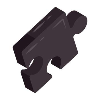 moderno isométrica diseño icono de problema resolviendo vector