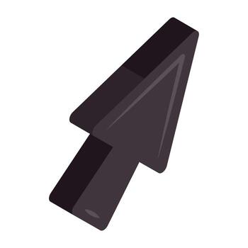 Creative isometric design icon of cursor arrow vector