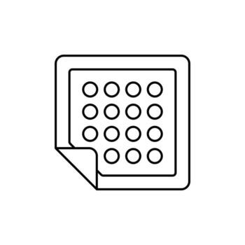 icono un parche, aislado en contra un limpiar antecedentes. vector