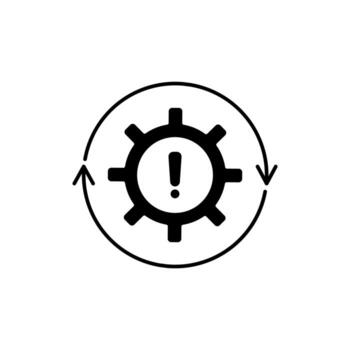 Icon a problem, isolated against a clean background vector