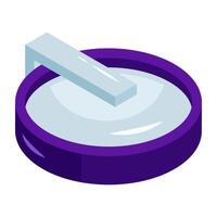 Perfecto isométrica diseño icono de agua tina vector