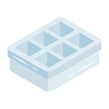 A unique design icon of ice cube tray vector