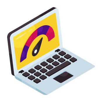 Modern design icon of system speed test vector