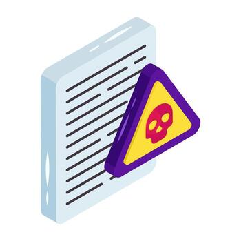 Creative design icon of file hacking vector
