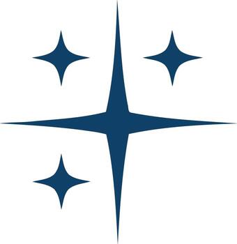 espumoso estallidos de estrellas y reluciente puntos de ligero vector