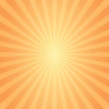 Simple Glowing Effect Of Orange Radiating Rays Square Background Design vector