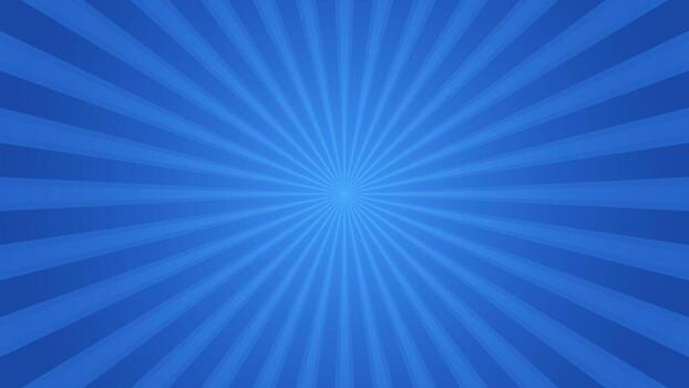 Simple Clean Blue Gradient Sunburst Pattern Horizontal Background Design vector