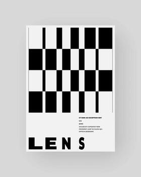 moderno cartel refracción y distorsión vaso efecto formar composición. negro y blanco resumen ilustración con prismático efecto vector