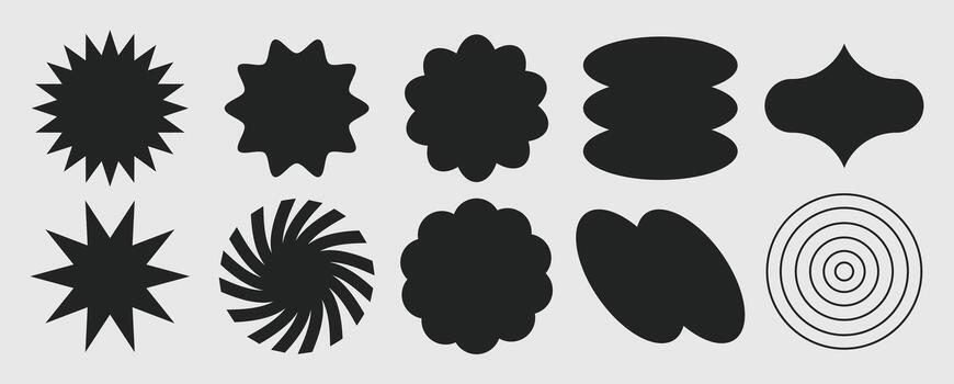 Geometric Shape Collection Abstract Forms vector