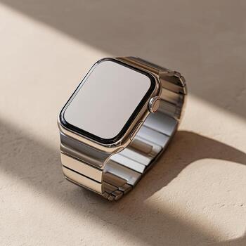 Blank digital watch close up photo