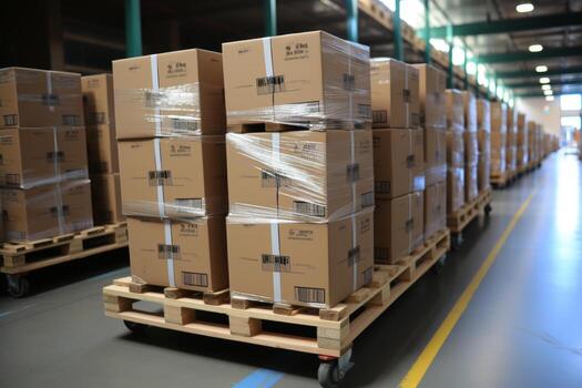 Organization and labeling of goods in the warehouse to maintain an efficient inventory system photo