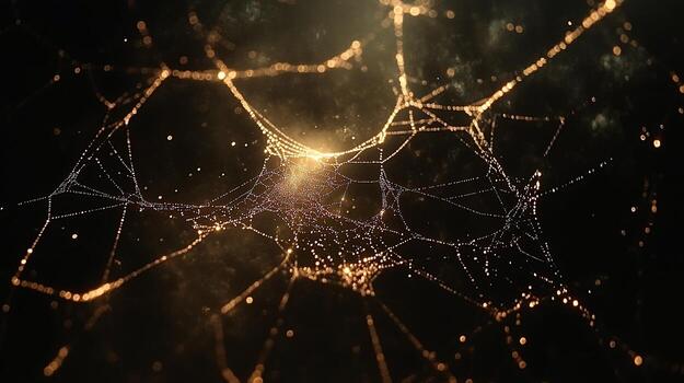 Glowing abstract web, network, connection concept. photo