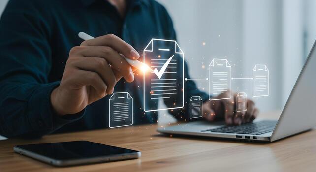 Digital document management system software for business automation and workflow efficiency boost photo