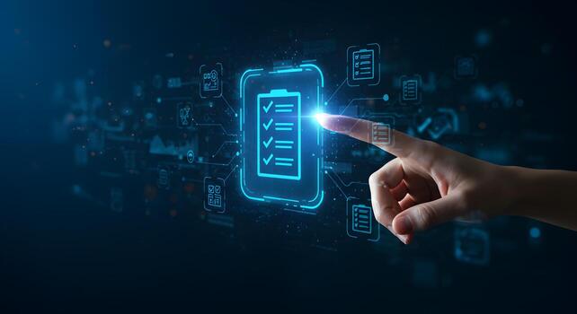 Digital checklist management software for task completion and workflow automation process online system photo
