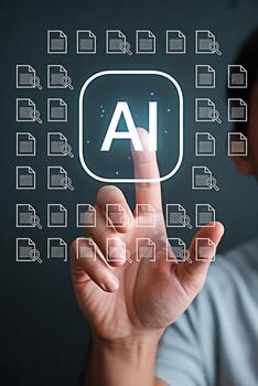 Ai powered document search and analysis for business automation and intelligent information retrieval system photo
