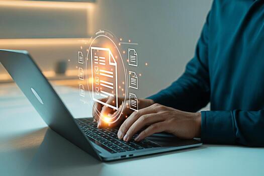 Digital document management system software solutions for business automation and efficiency gains photo