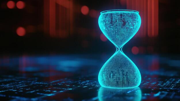 Digital Hourglass Time, Data, and the Flow of Information in the Digital Age photo