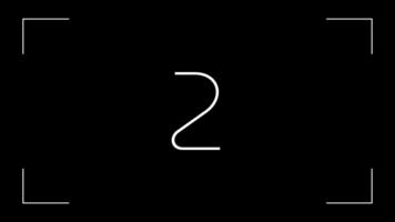 foto conto alla rovescia Timer animazione a partire dal 5 per 1 con telecamera telaio trasparente sfondo video