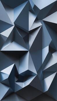 Abstract geometric textures in varying shades of blue, creating a modern and dynamic visual effect. photo
