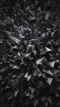 resumen negro geométrico formas creando un texturizado y dinámica superficie. foto
