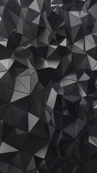 Abstract black geometric pattern creating a bold and modern visual texture. photo