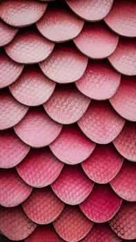 Close-up of textured pink scales in varying shades, creating a visually appealing pattern. photo