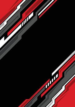 Abstract geometric lines racing style border background vector