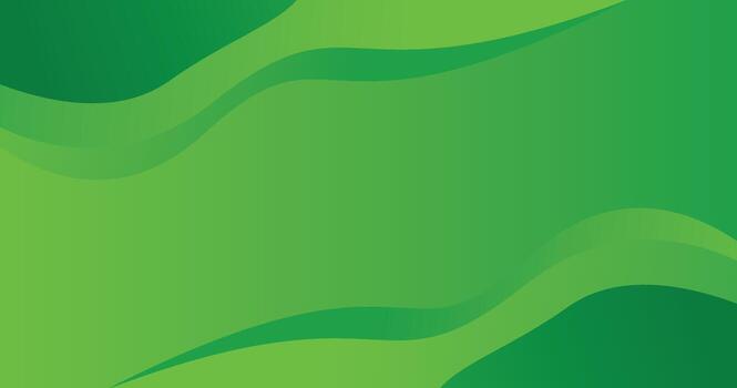 Abstract Green Background with Wavy Patterns for Design Projects or Presentations vector