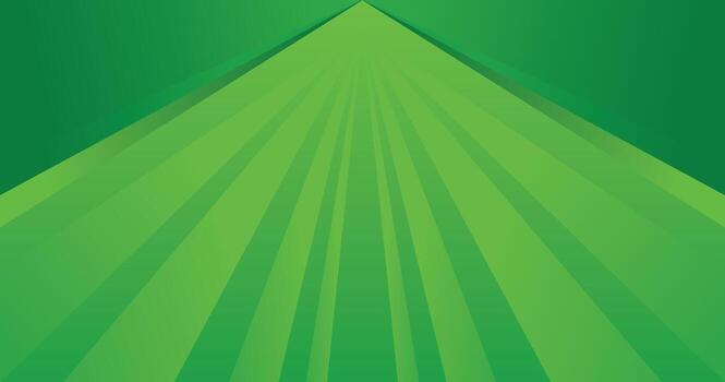 Abstract Green Gradient Background with Radiating Stripes and Symmetric Patterns vector