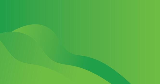 Abstract Green Gradient Waves for Modern Background Design vector