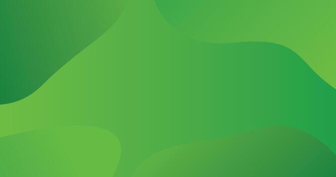 Abstract Green Gradient Background with Smooth Blending Shapes and Minimal Design vector