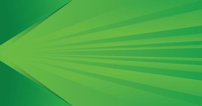 Modern Green Abstract Background With Geometric Shapes and Radiating Design vector