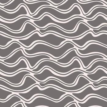 Abstract seamless pattern with organic shapes, botanical elements, cellular structures, liquid lines vector